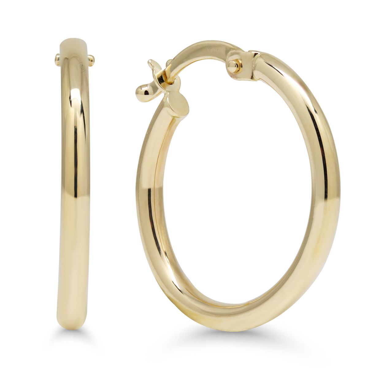 Gold Ohrringe 19mm  E-6042