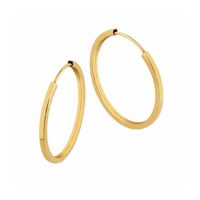 Kultaiset korvakorut 24 mm E15Q20FXD3Y