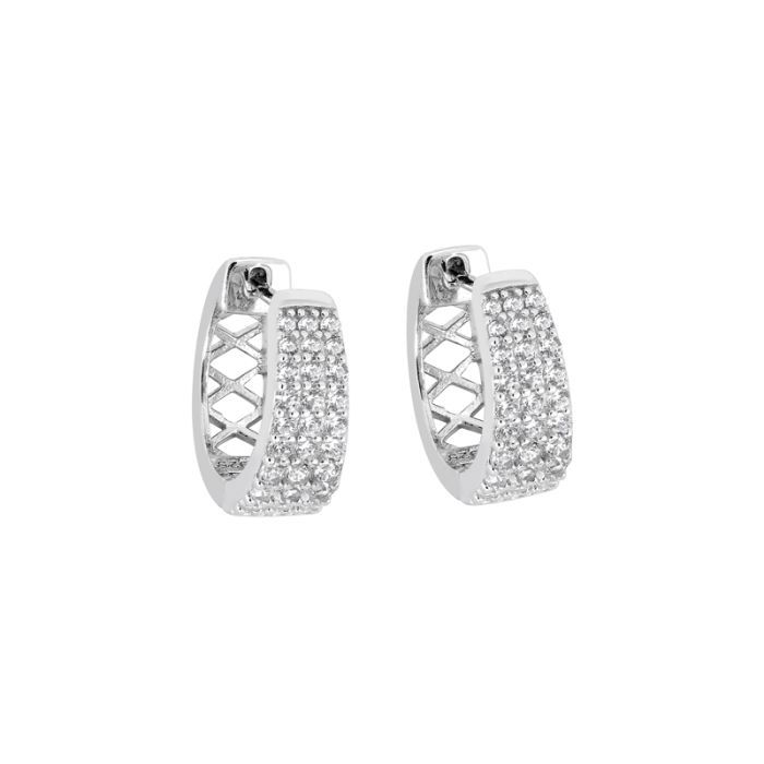 Silberne Ohrringe E28005