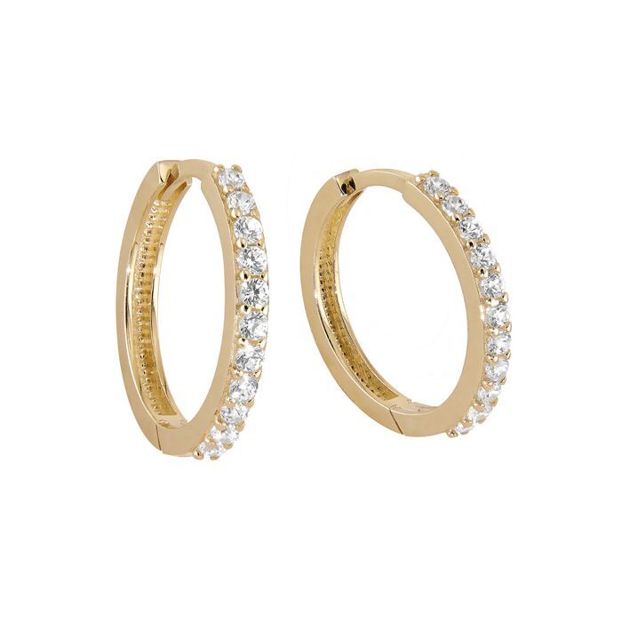 Kultaiset korvarenkaat 16 x 2 mm 9K EE1069-01