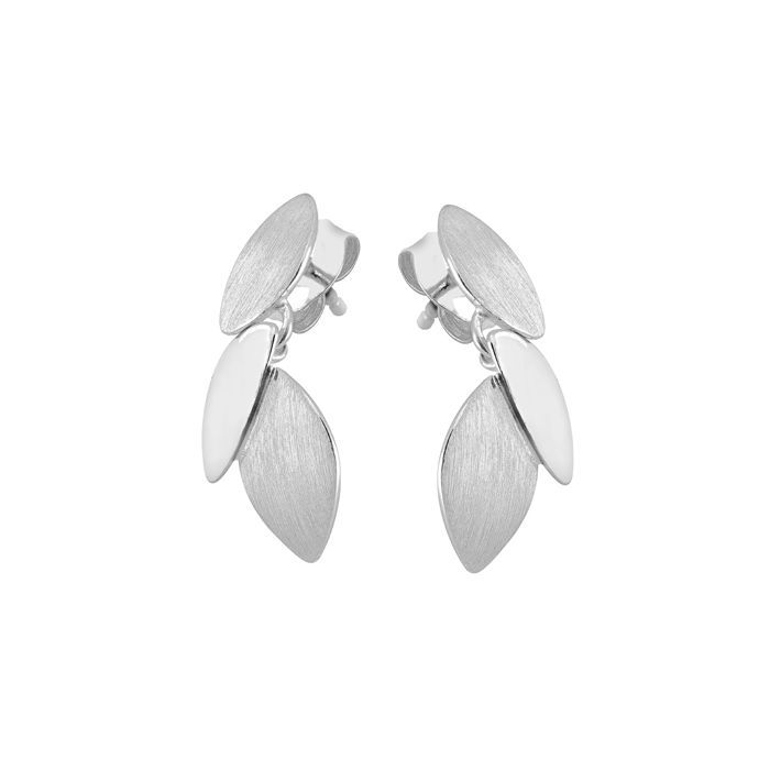 Hopeiset korvakorut / lehti 21 mm ENC23936002