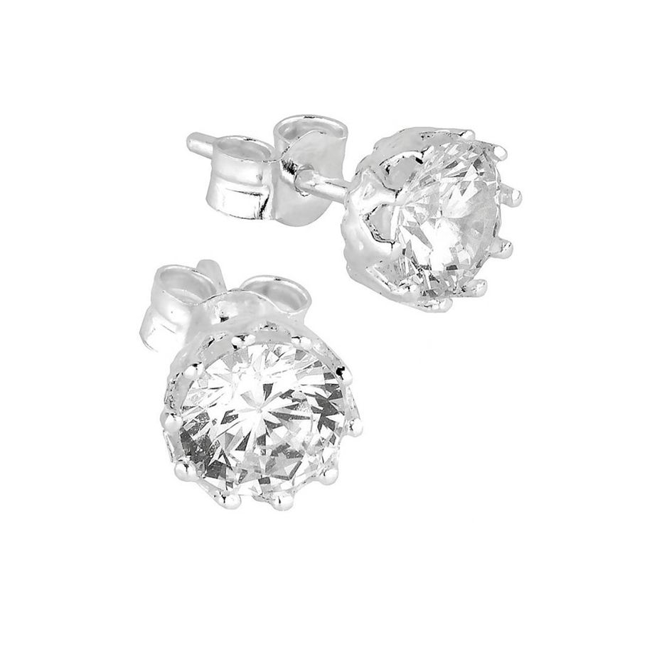 Hopeiset tappikorvakorut F52629 A-18