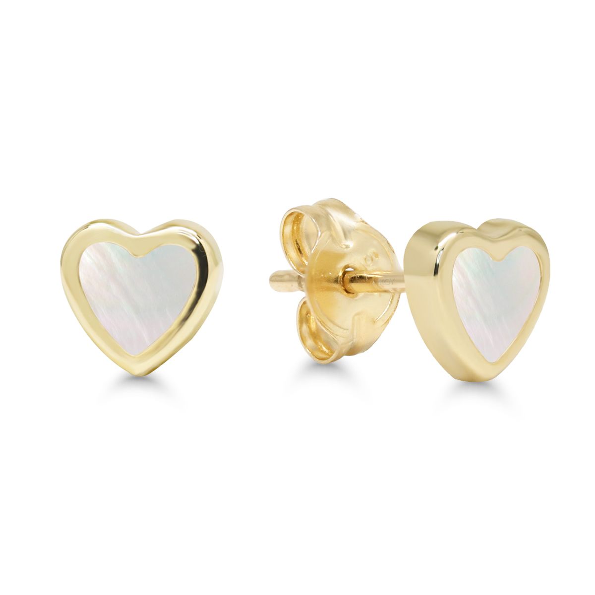 Gold HerzOhrringe GE-2445-4H