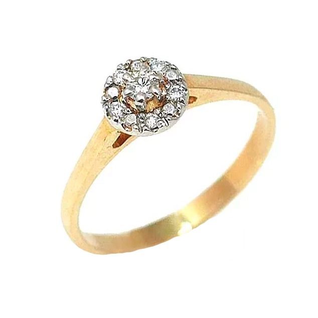 Romanssi Pioni timanttisormus Halo 3620