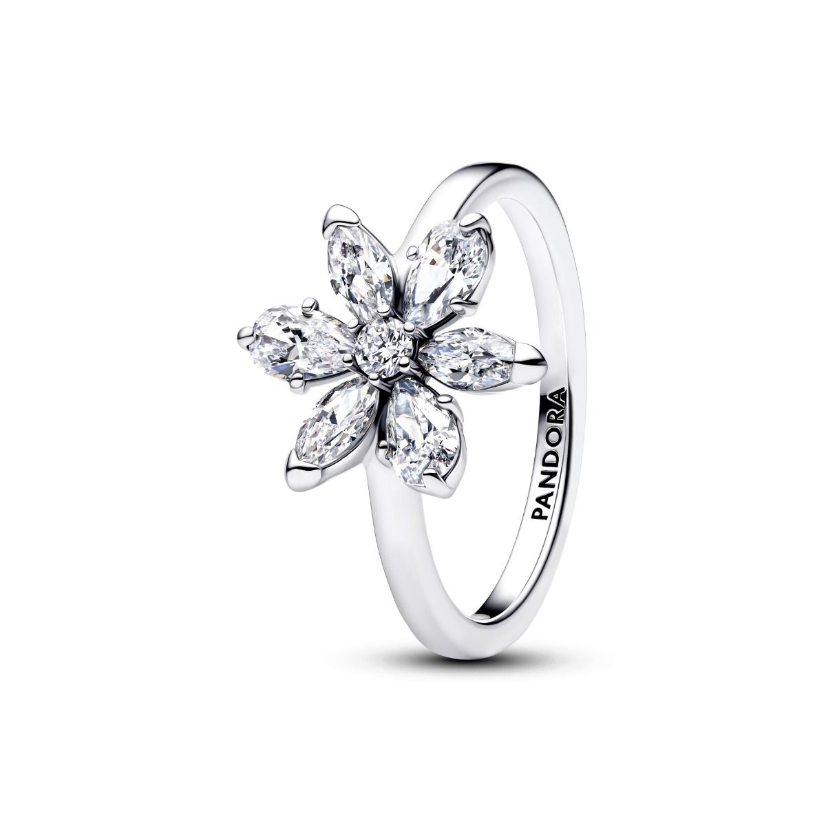 Pandora Herbarium Sparkling Flower Cocktail ring 193000C02