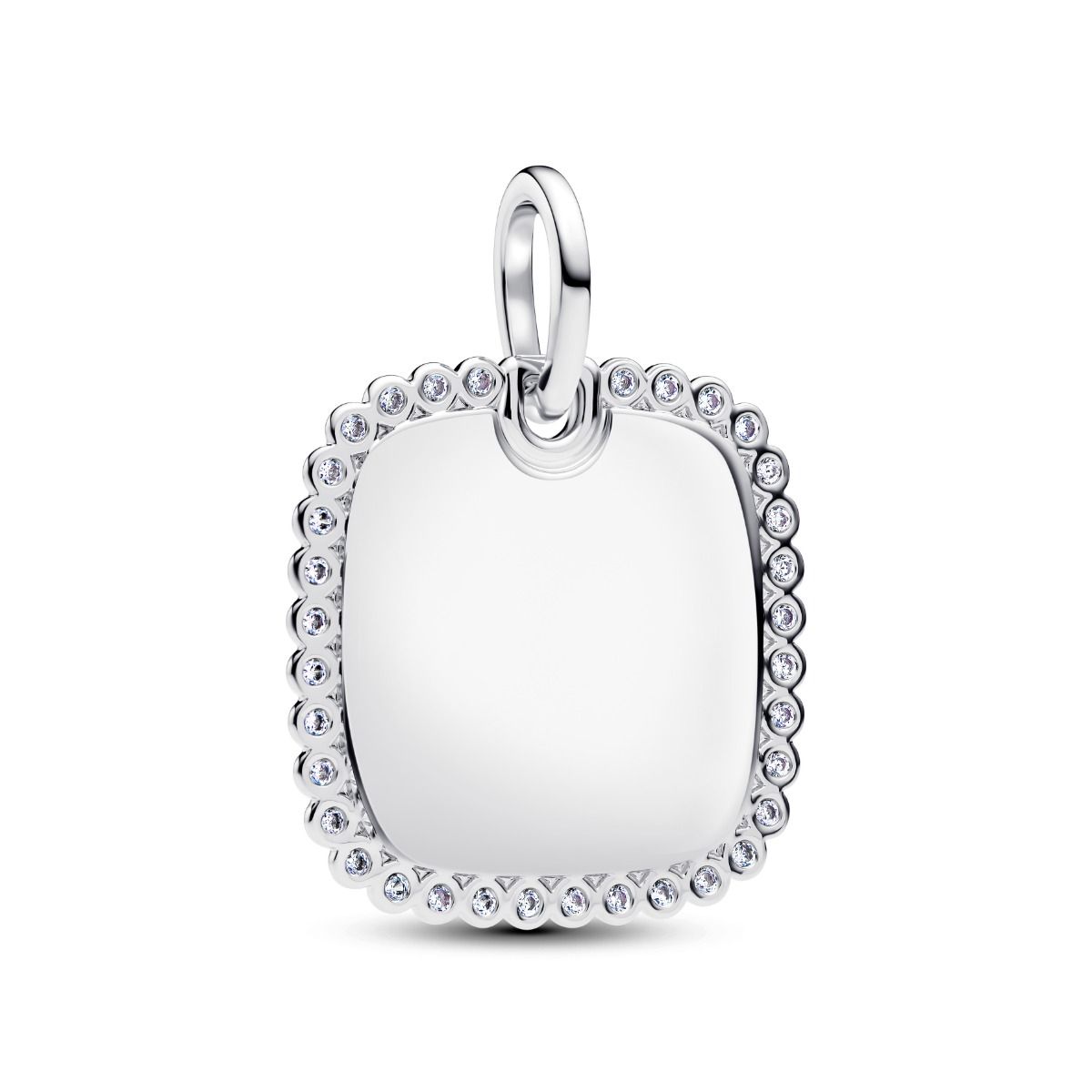 Pandora Engravable Square Tag Pendant Hänge 394009C01