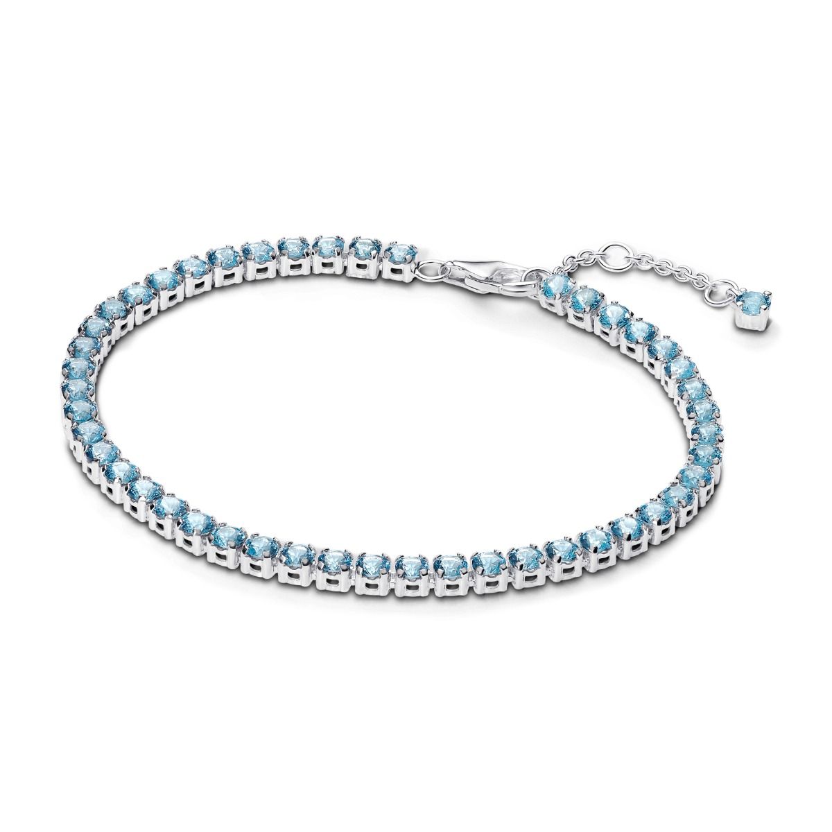 Pandora Sparkling Light Blue Armband 18 cm 591469C03