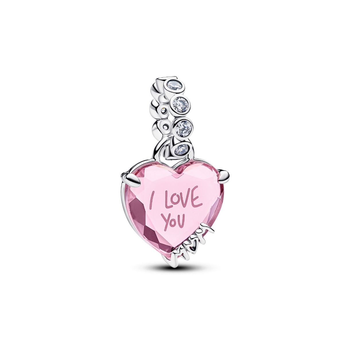 Pandora I Love You Mom Dangle berlock 794464C01