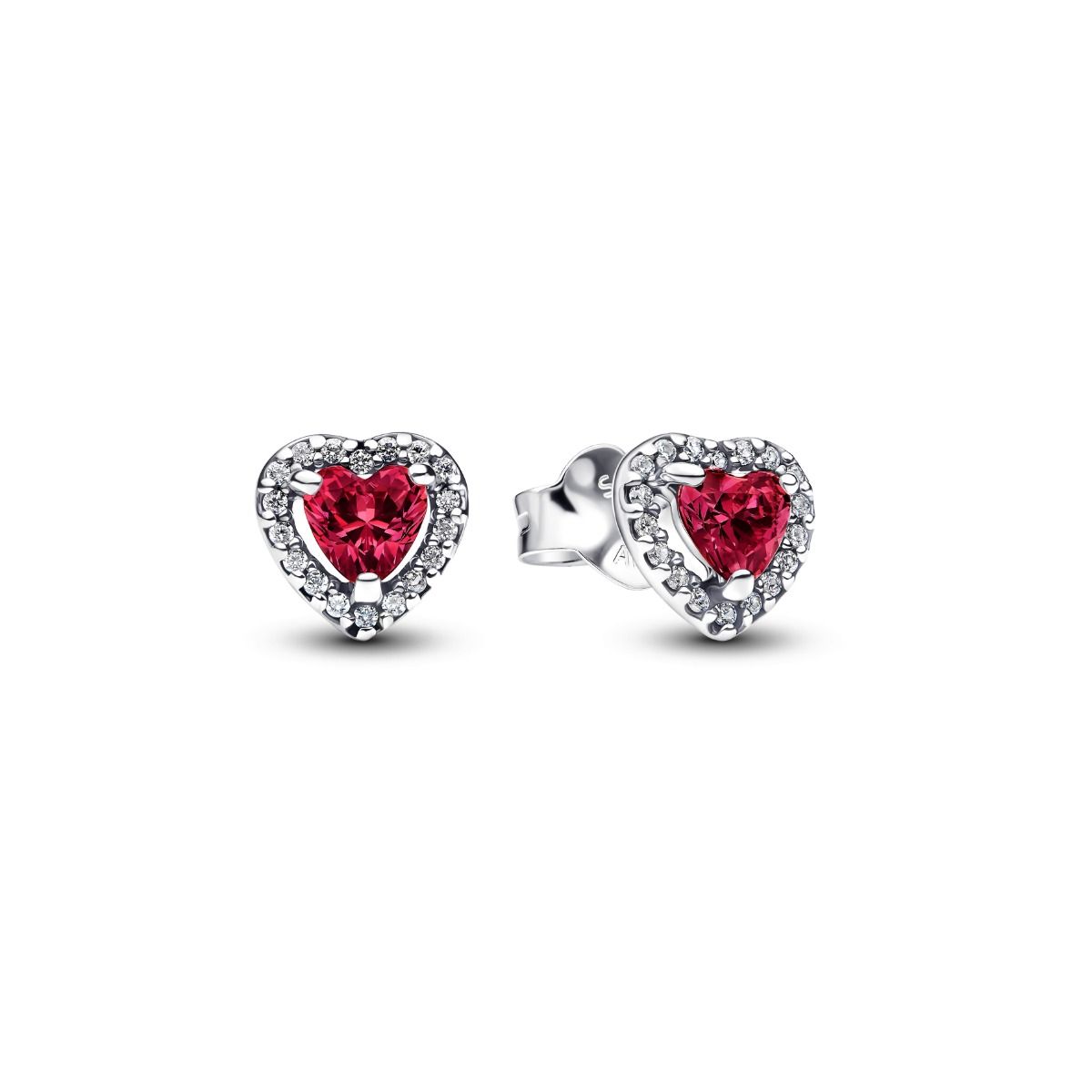 Pandora Elevated Red Heart Stud korvakorut 298427C04
