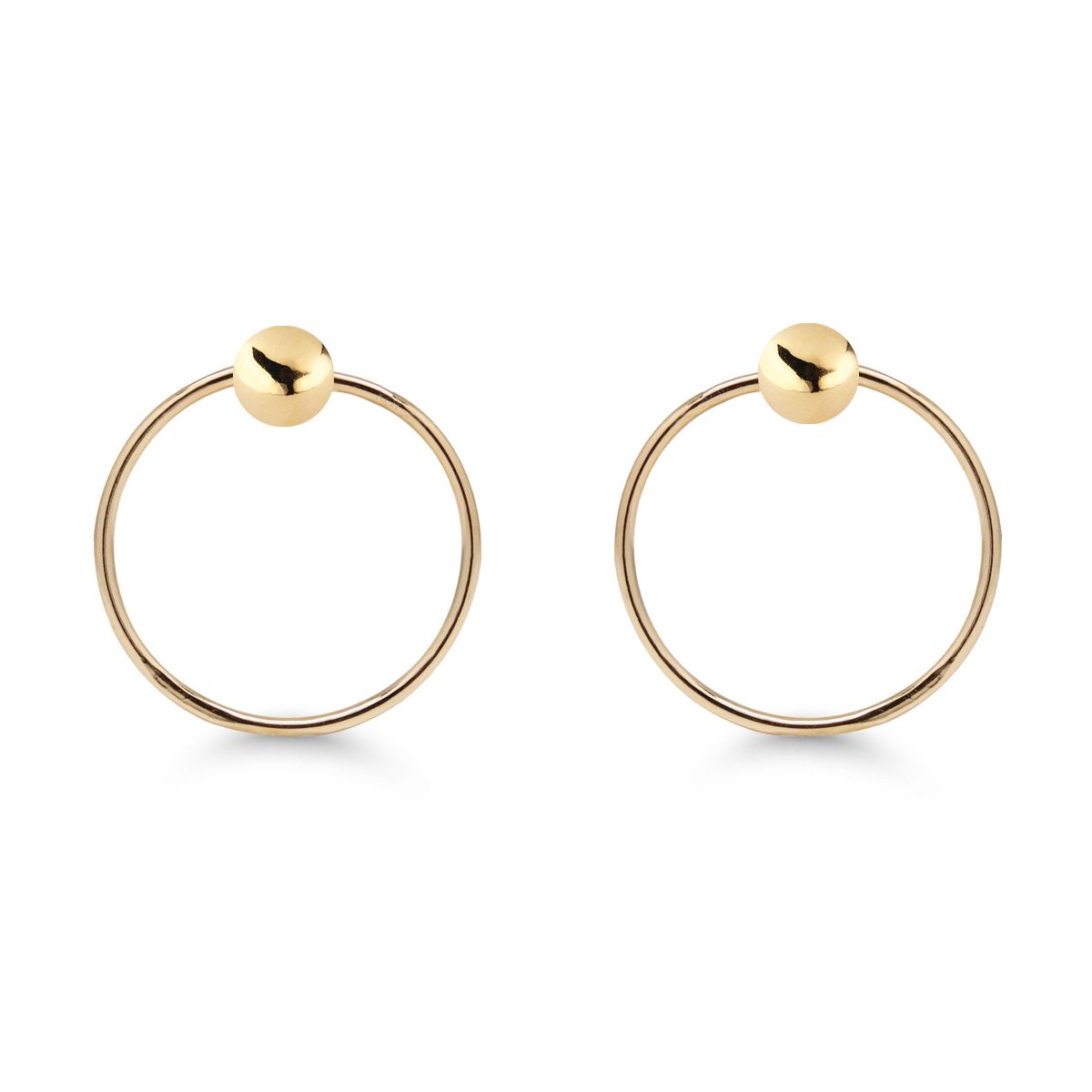 Gold Ohrringe 11 mm HR-11-3