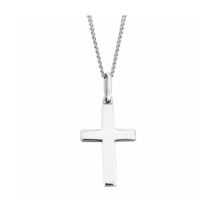 Hopeinen ristikaulakoru JTN1-280884
