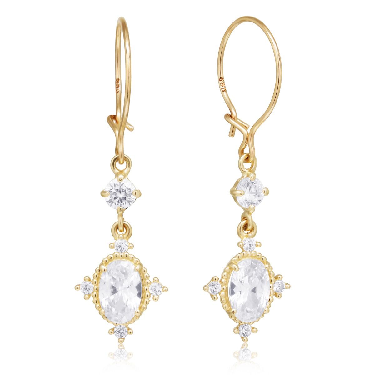 Goldene Ohrringe K-E11430Z