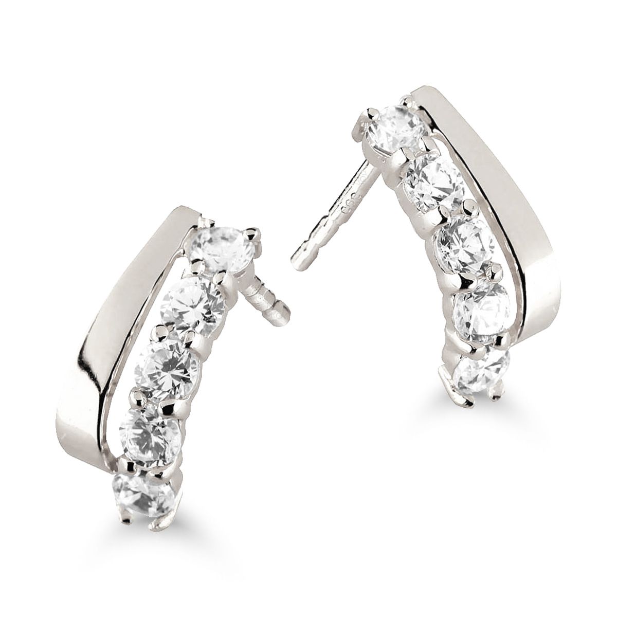 Weißes Goldiset Ohrringe K-E31682ZW