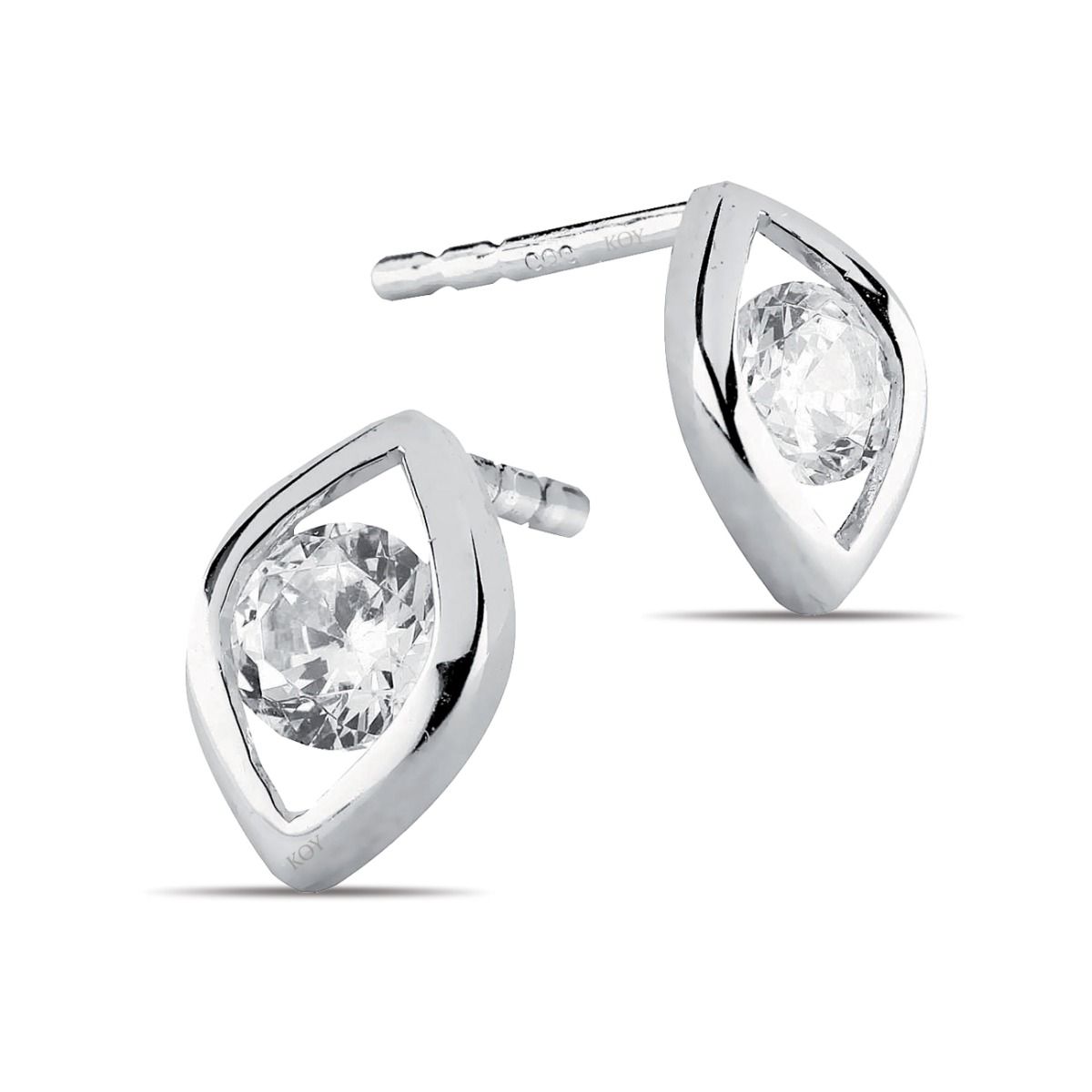  Weißes Gold Ohrringe K-E32376ZW