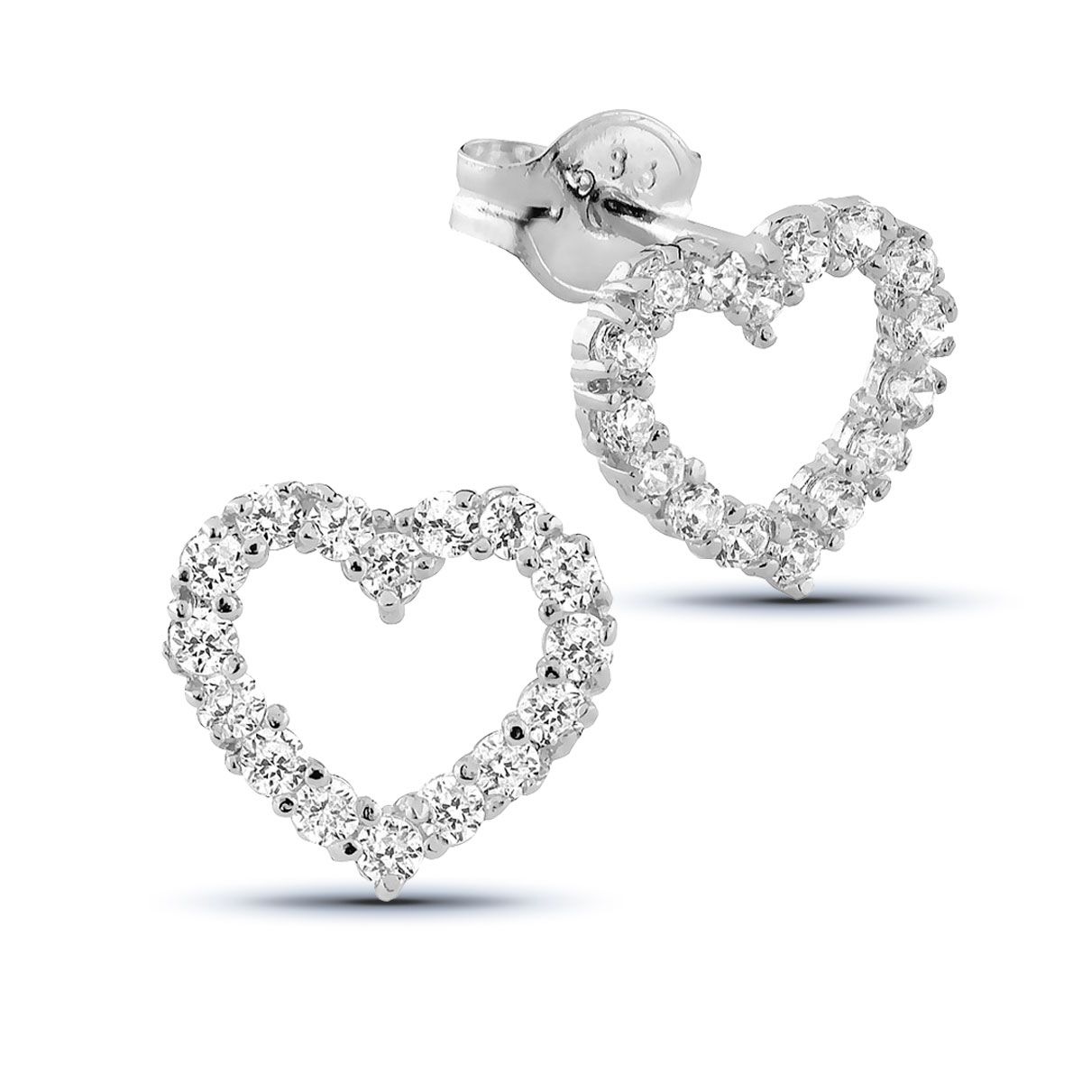 Weißes Gold Ohrringe K-E34586ZW