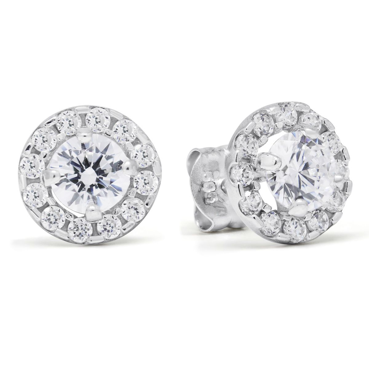 Weißes Goldiset Ohrringe K-E37675ZW