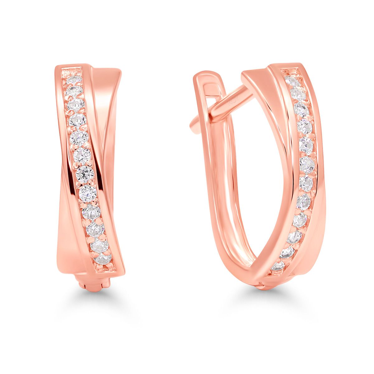 Punakultaiset rengaskorvakorut K-E48429ZRG