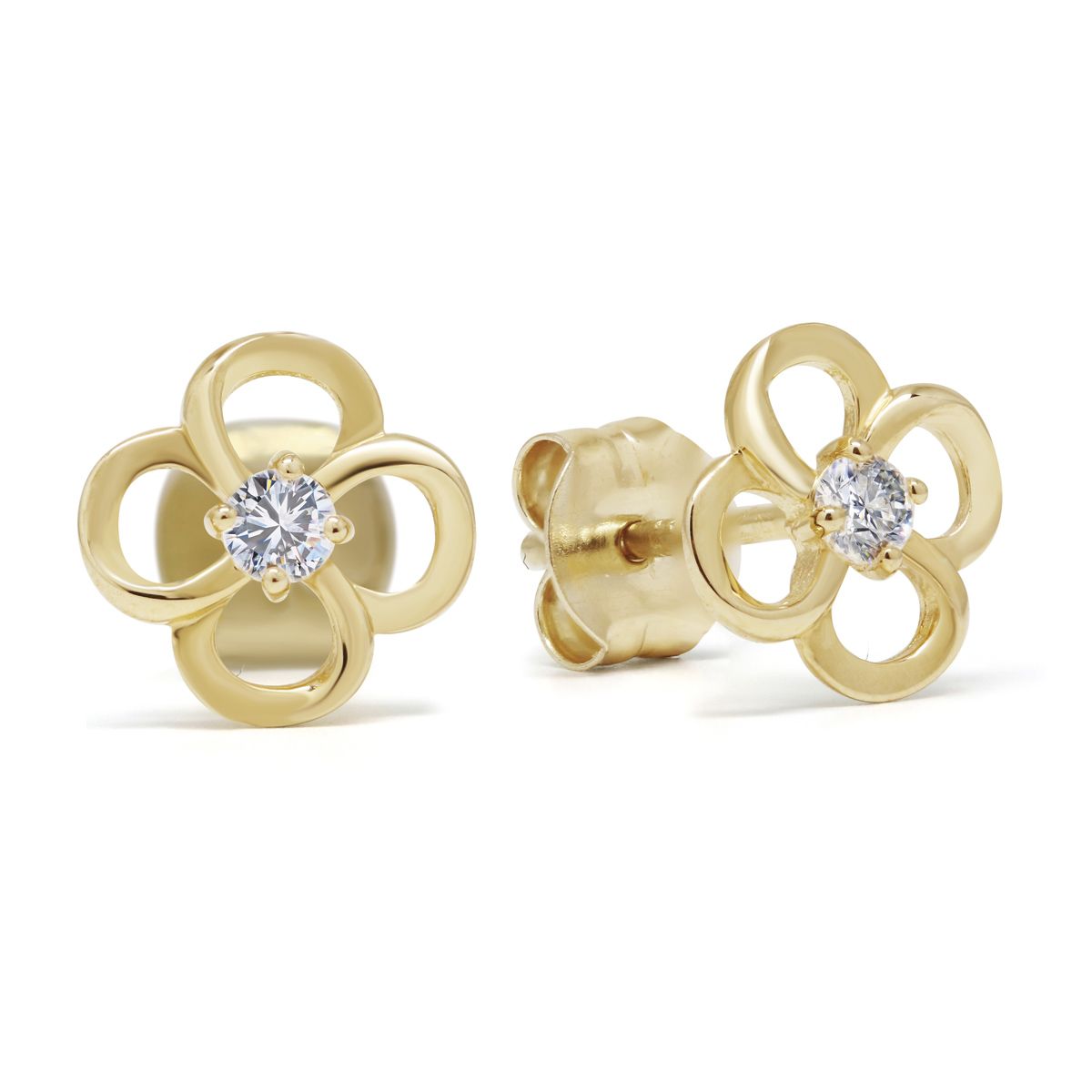 Gold Ohrringe, Blume K-E94840Z