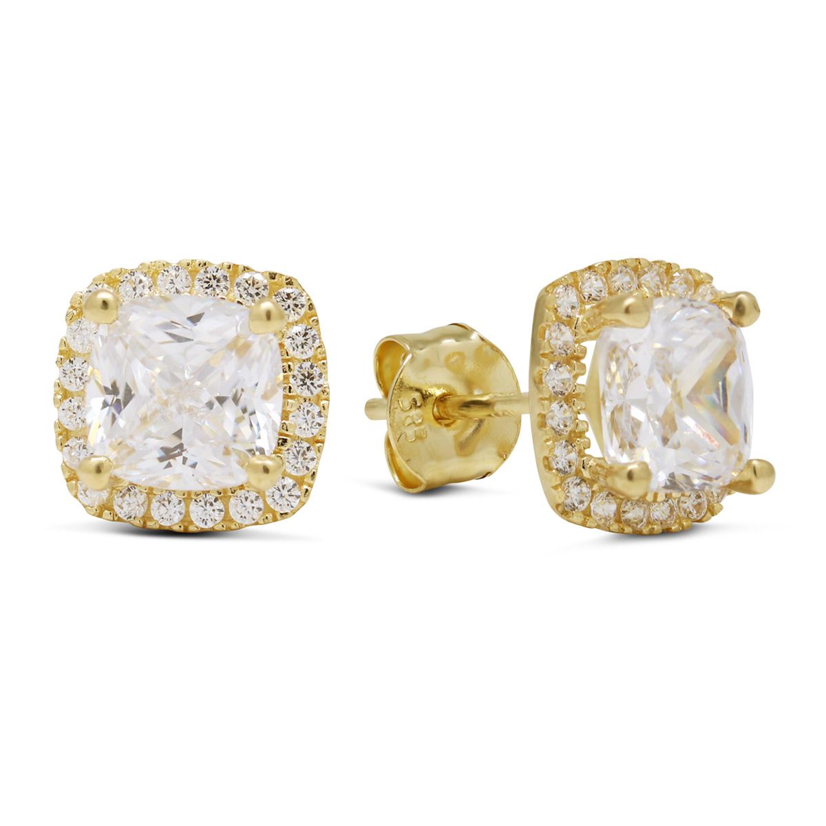 Kultaiset korvakorut, halo K-E99751Z