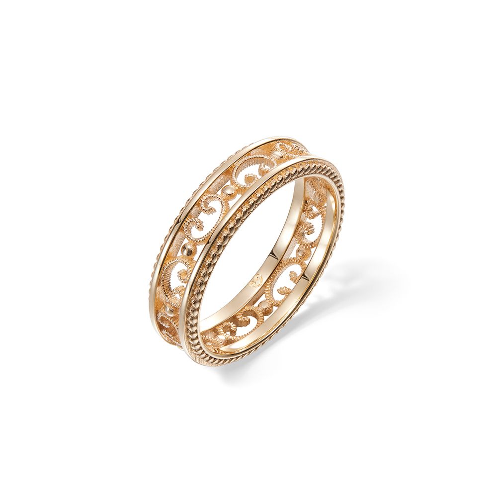 Kalevala Filigraani kultasormus, keltakulta / kapea 141000500