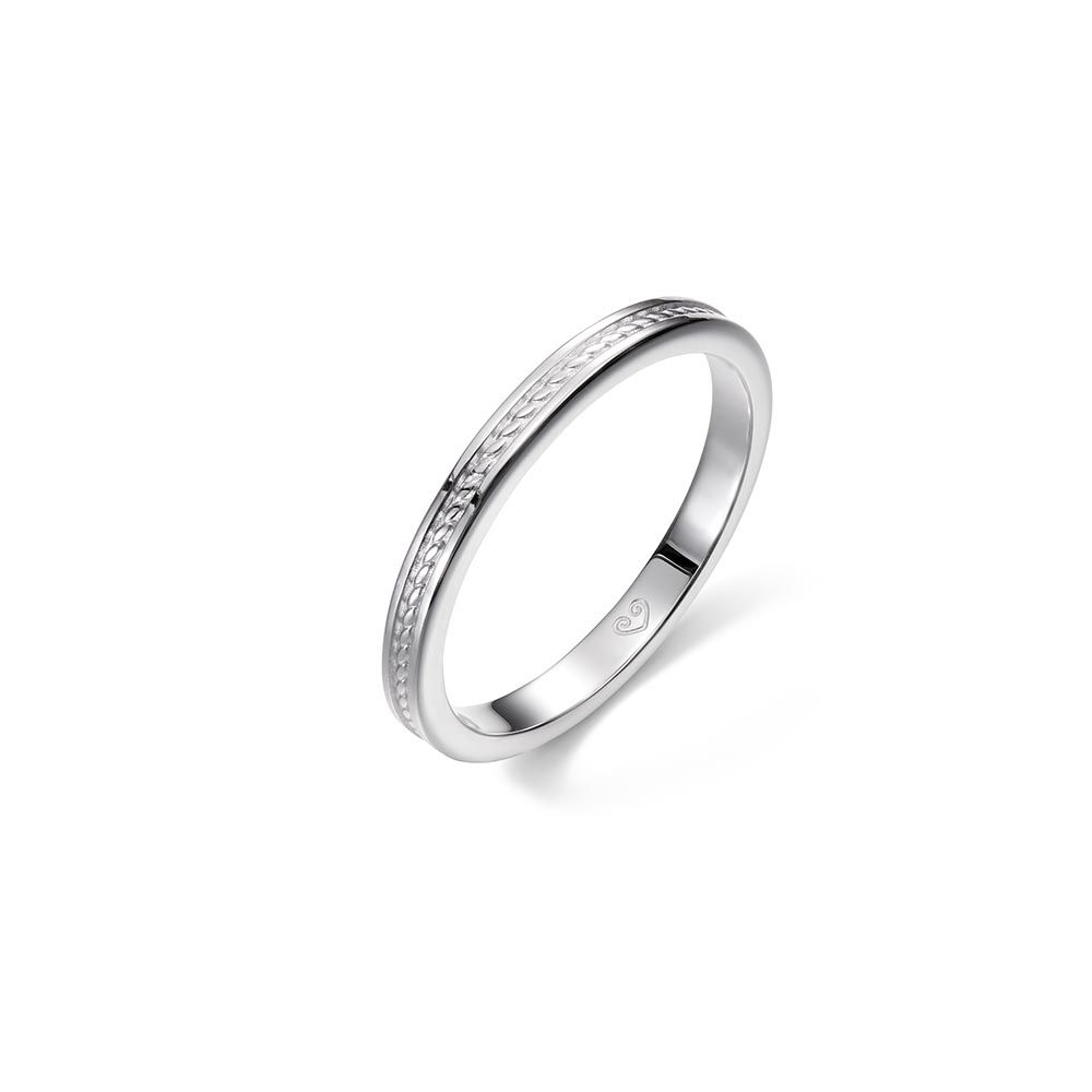 Kalevala Ikiaikainen valkokultasormus 541000110