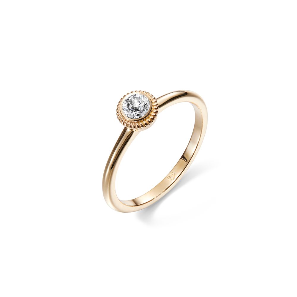 Kalevala Valittu timanttisormus, keltakulta 0.25 ct  141000002D