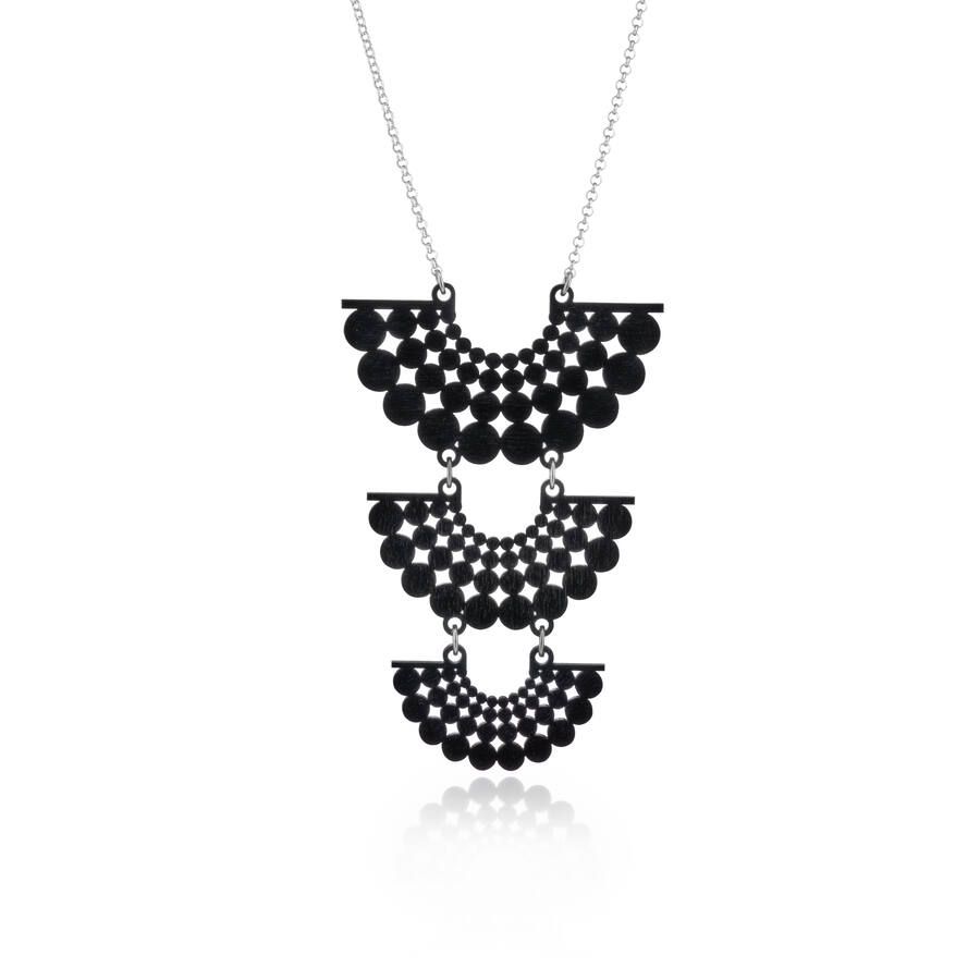 Lumoava Time Halskette, schwarz LV6244200010