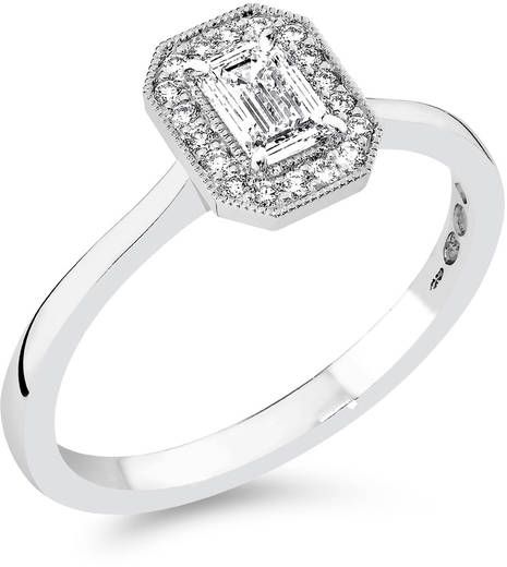 Sandberg Kukkaniitty -timanttisormus M-683W