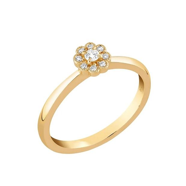 Sandberg Kukkaniitty timanttisormus M-833k