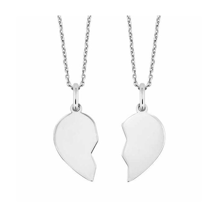 Hopeiset sydämen puolikkaat 45 cm M221251N 45.0-CM