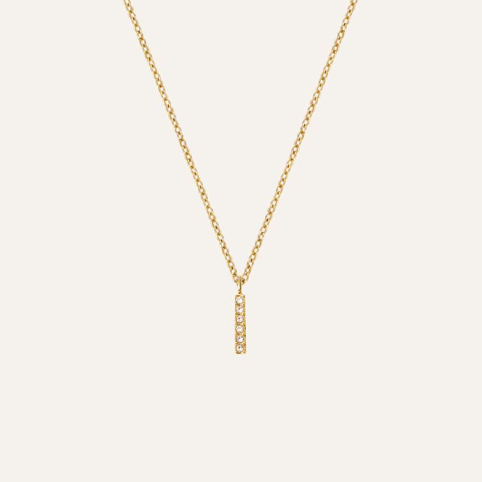 Mockberg Petite Stone Letter, I Halskette MB0079