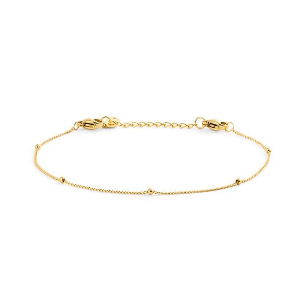 Mockberg Beaded Chain Gold rannekoru