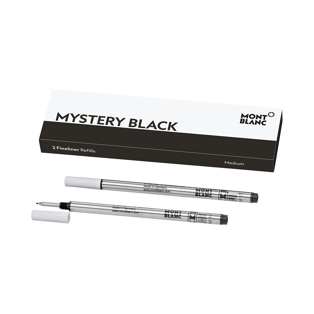 Montblanc Fineliner täyte, Medium Mystery Black / 2Stücke MB128246
