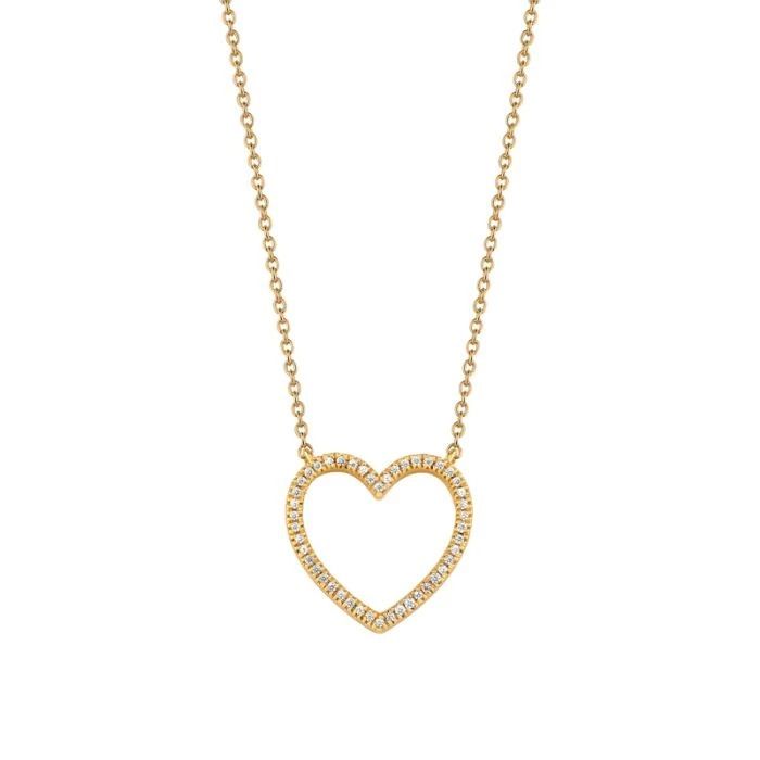 Goldenes Herz-Halskette NK-51127-008