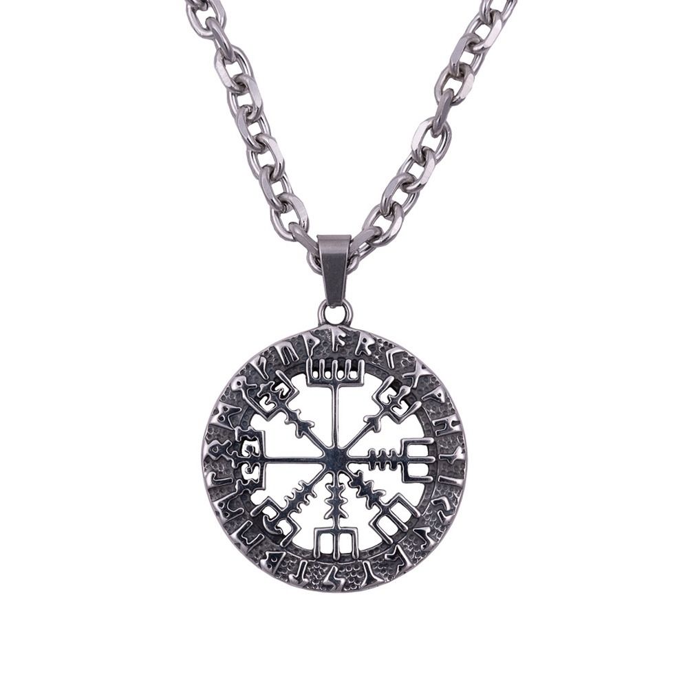 Northern Viking Jewelry Vegvisir Halskette NVJRS098