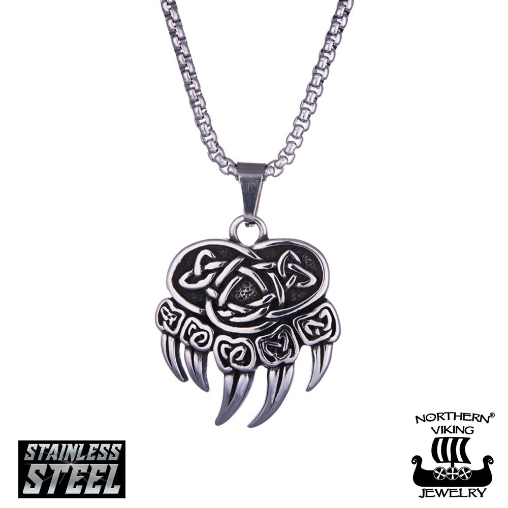 Northern Viking Jewelry Pieni Karhun Käpälä kaulakoru 55cm NVJRS106