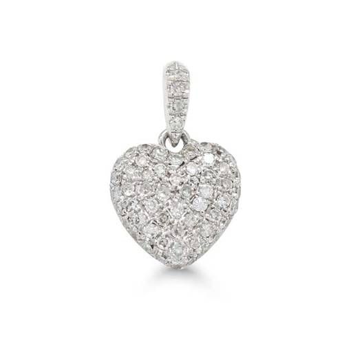 Weißes Gold Diamantanhänger P-5763DW