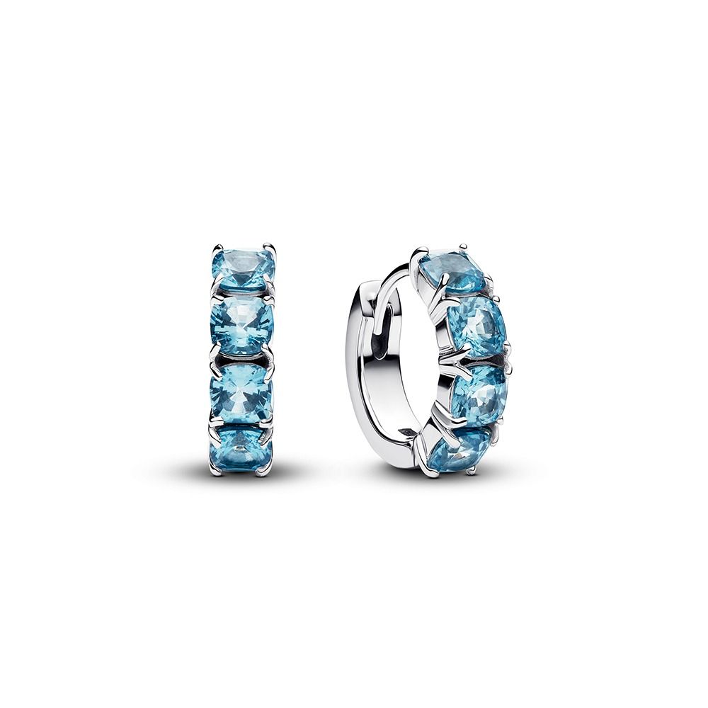 Pandora Timeless Blue Hoop Örhängen 293851C01