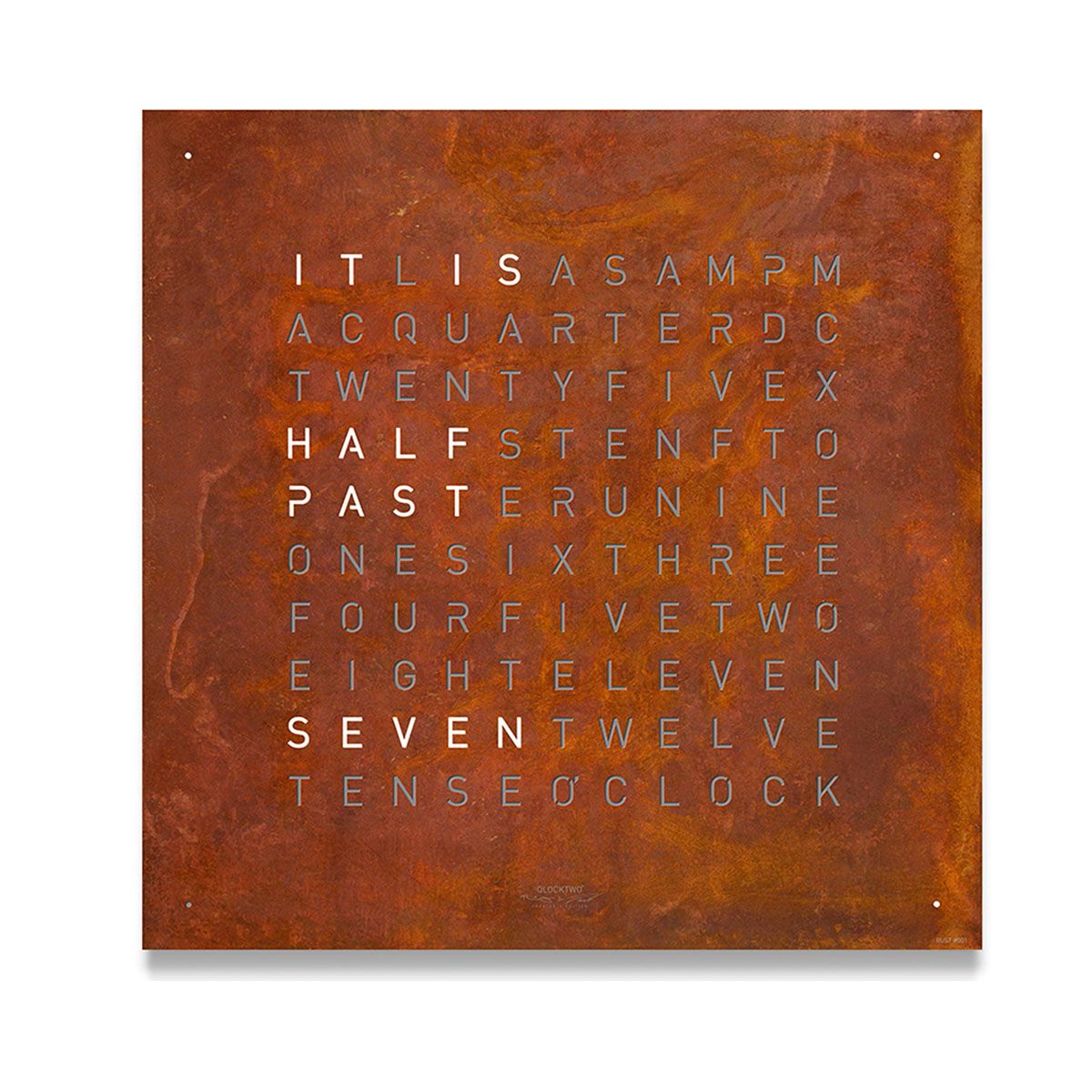 QLOCKTWO Classic Creator’s Edition Rust QT4ENRT