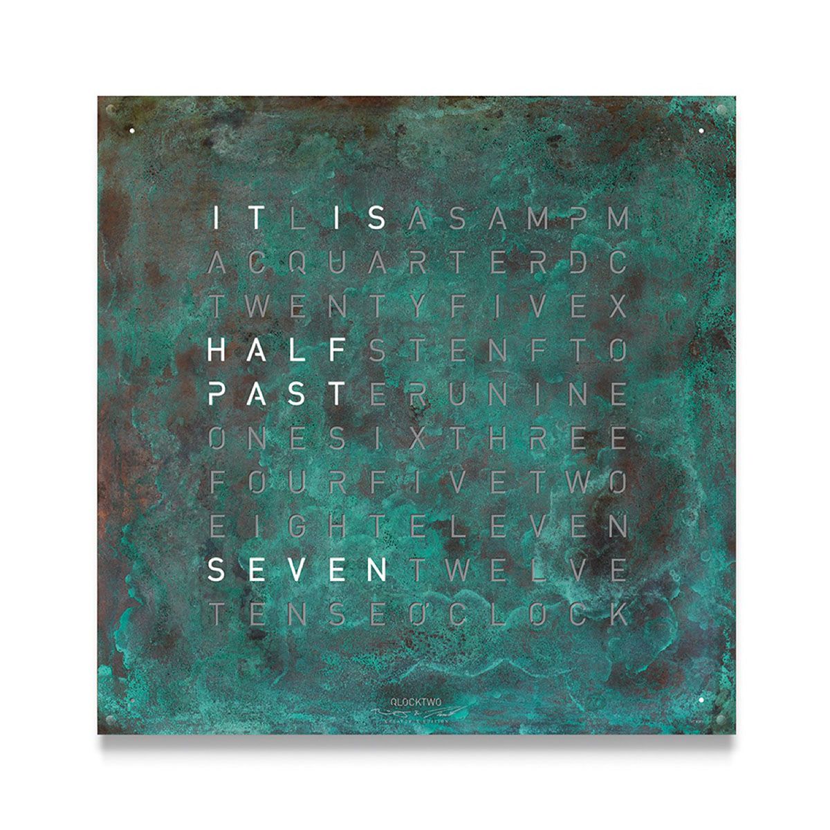 QLOCKTWO Classic Creator’s Edition Vintage Copper QT4ENVICO