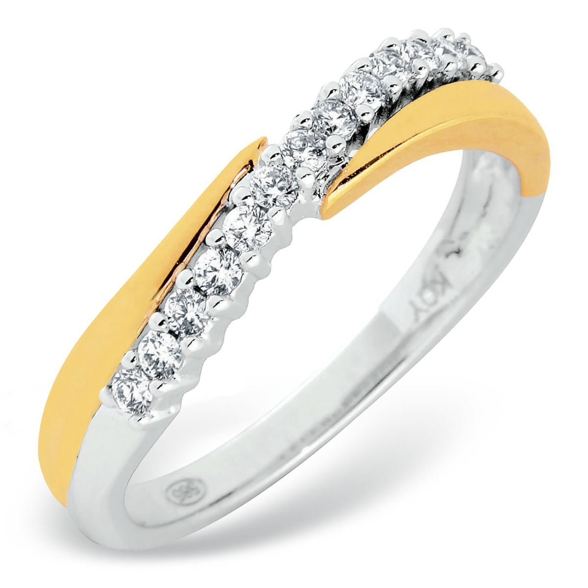 Beat of Love -timanttisormus R-1361DYW-15-0