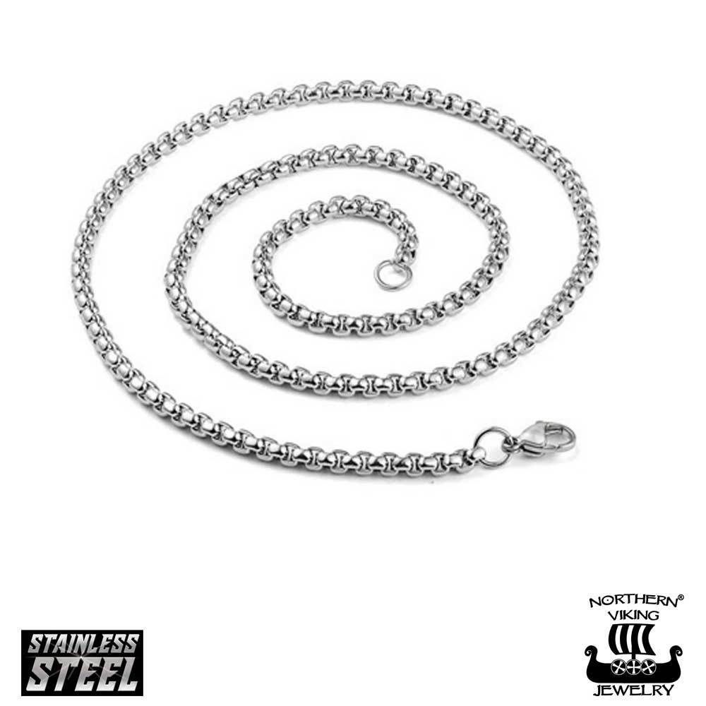 Northern Viking Jewelry Rolo Link -ketju 45cm NVJKE004