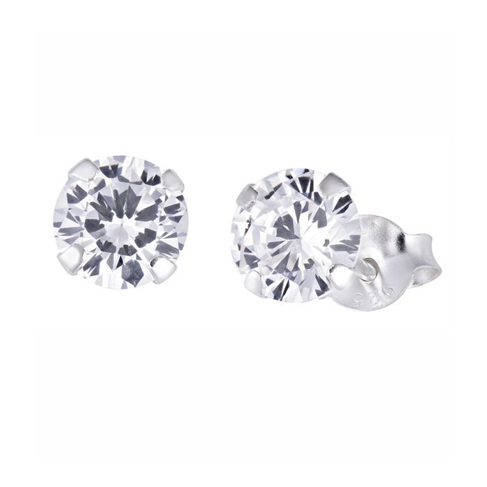 Hopeiset korvakorut ROUND 10MM