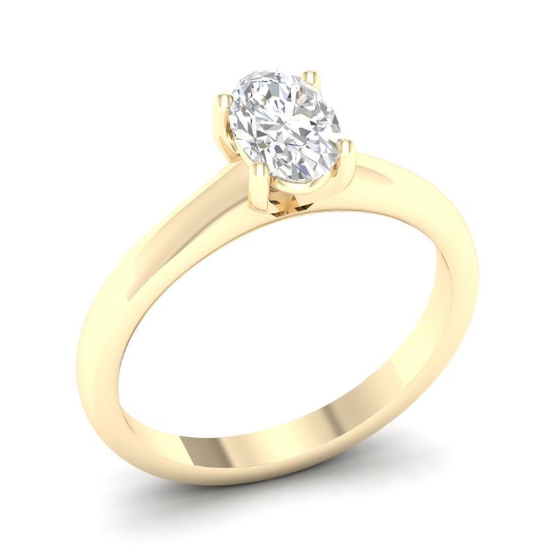 Brilliant Star ring / Labordiamanten RS01382 YG 0.75CT