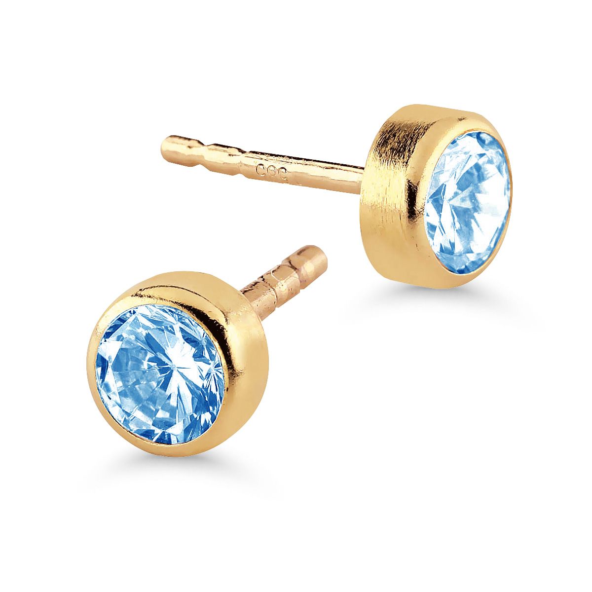 Gold Ohrringe SA-0206/04aqua