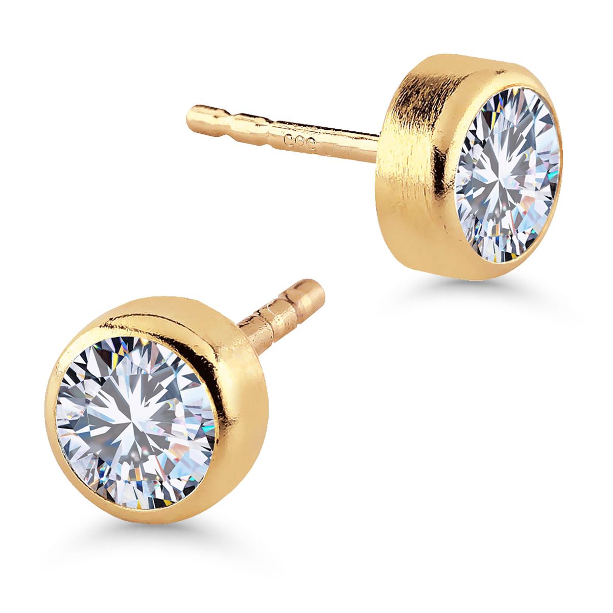 Gold Ohrringe 5 mm SA-0206/05Z