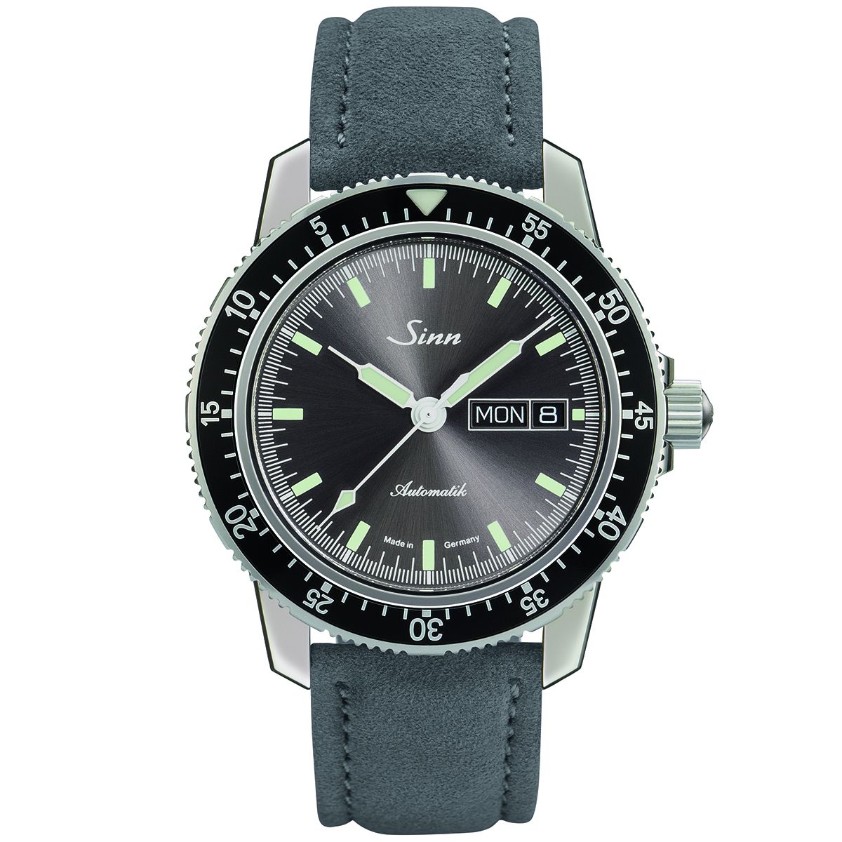 Sinn 104 St Sa I A -rannekello / harmaa nahka 104.014
