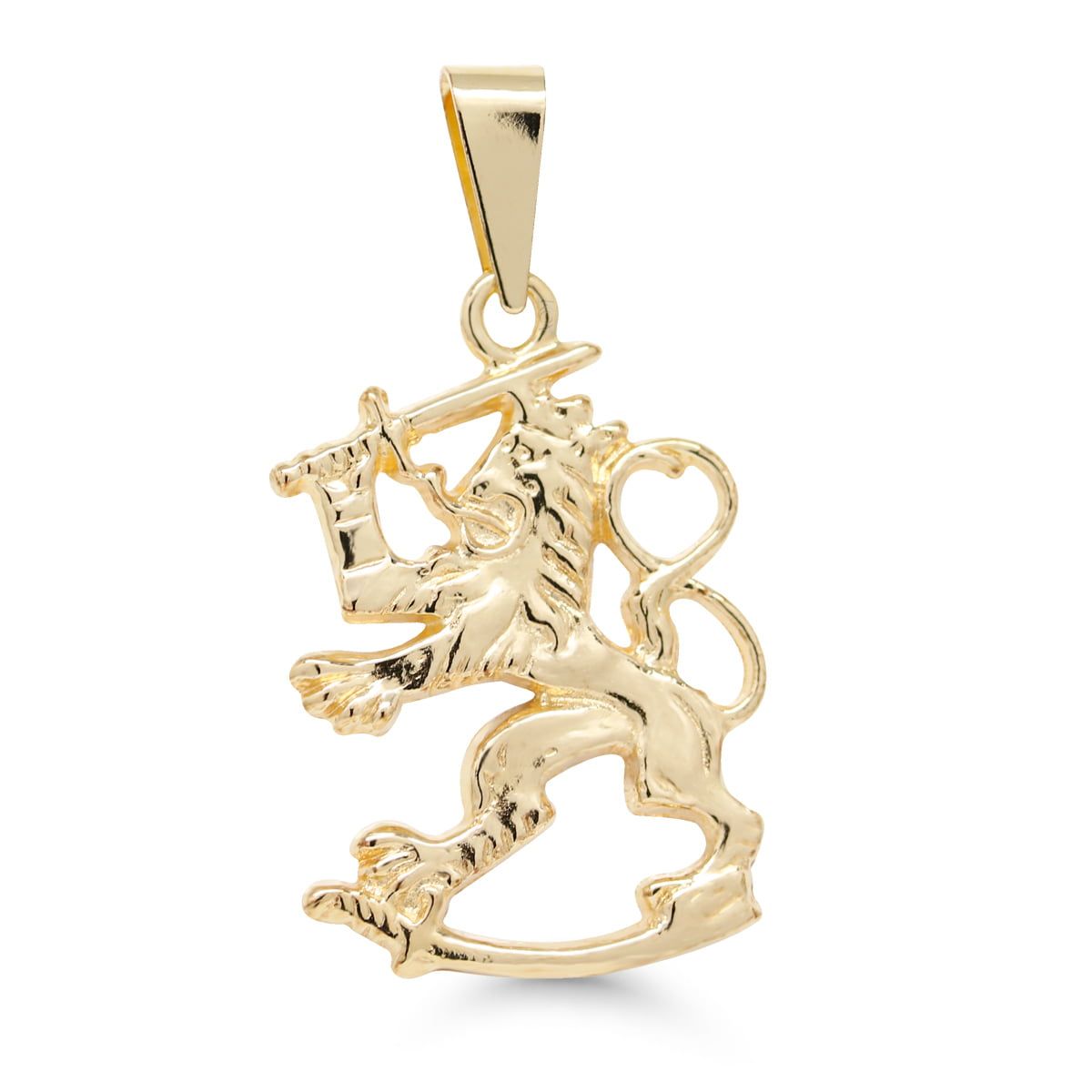 Kultainen Suomileijona riipus 22 mm SLR-22KK