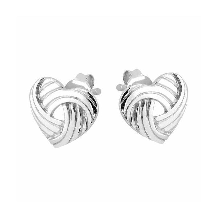 Hopeiset sydänkorvakorut SPE06828-00