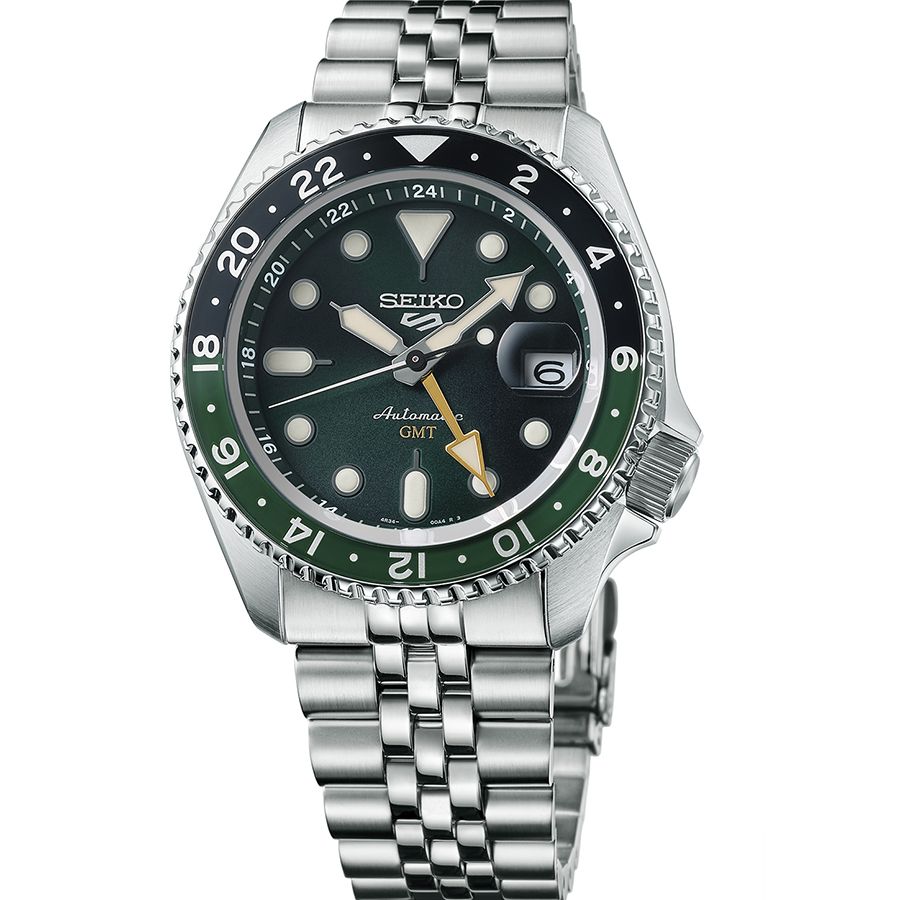 Seiko 5 Sports SKX GMT "Bi-Colour Green" Automatic SSK035K1